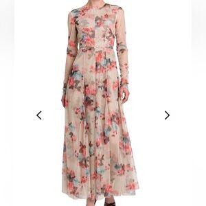 Philosophy di Lorenzo Serafini Floral Tulle Fit & Flare Maxi Dress